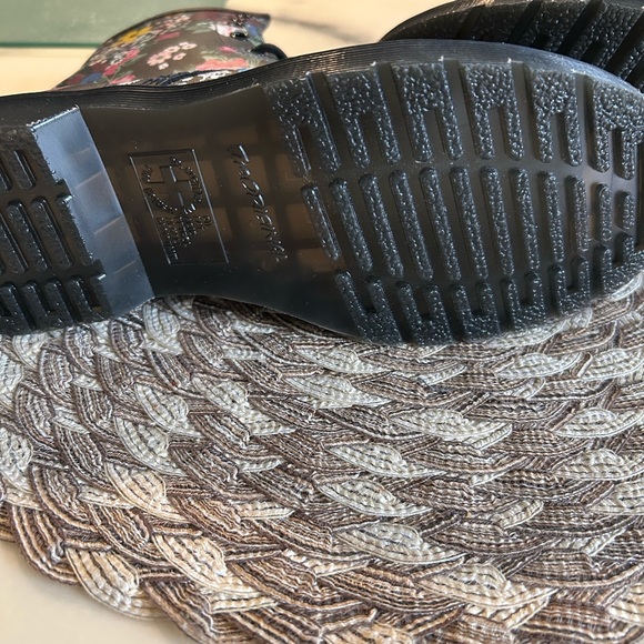 Dr. Martens Black Floral Lace-Up Boots - Picture 6 of 10